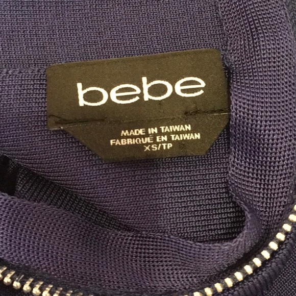 Bebe Blue Bandage Skirt Sz XS - Picture 6 of 7